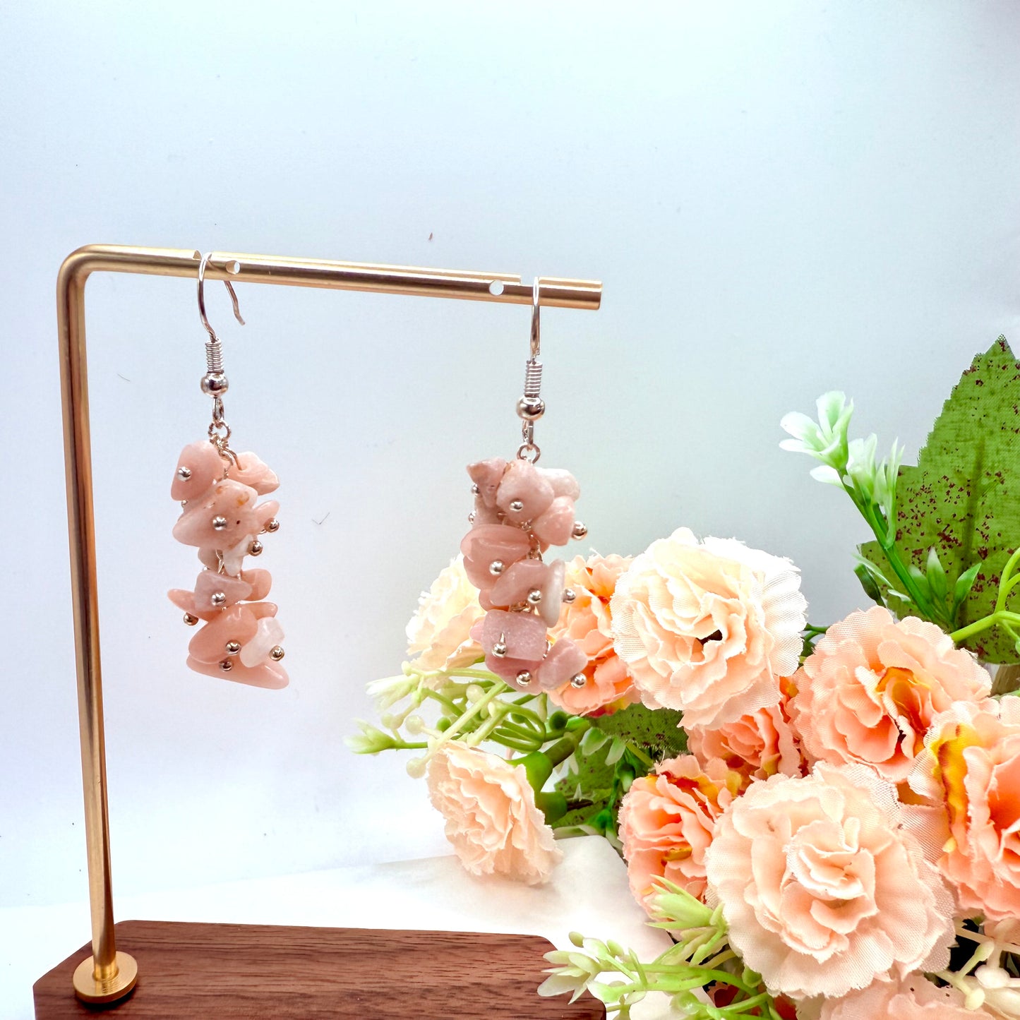 Crystal Chip Bunch Earrings