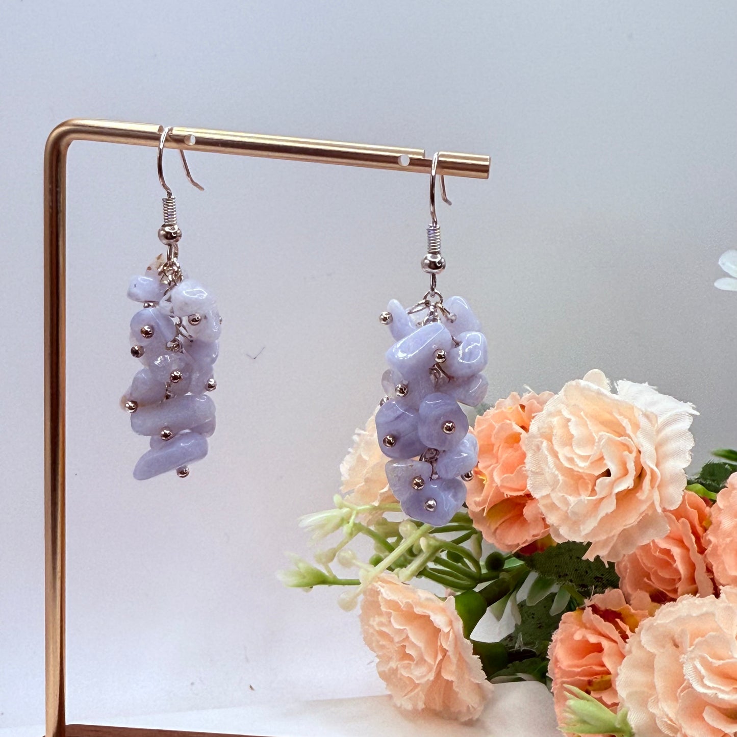 Crystal Chip Bunch Earrings