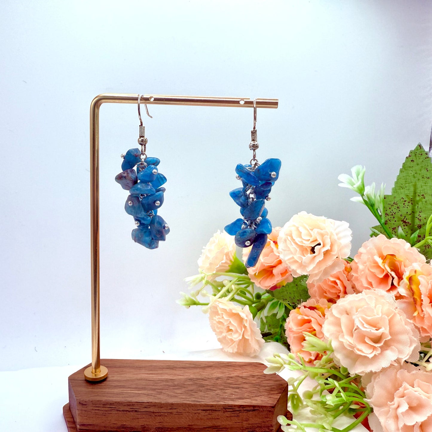 Crystal Chip Bunch Earrings