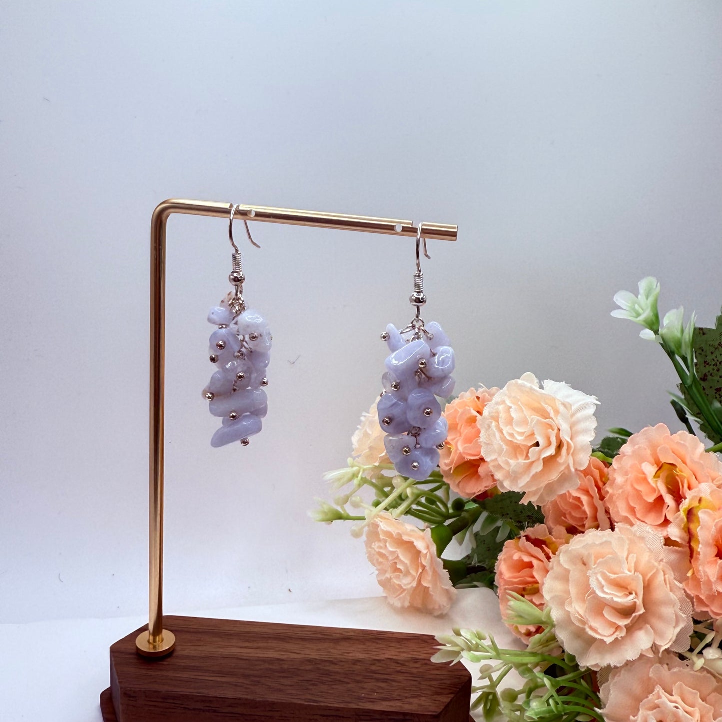 Crystal Chip Bunch Earrings