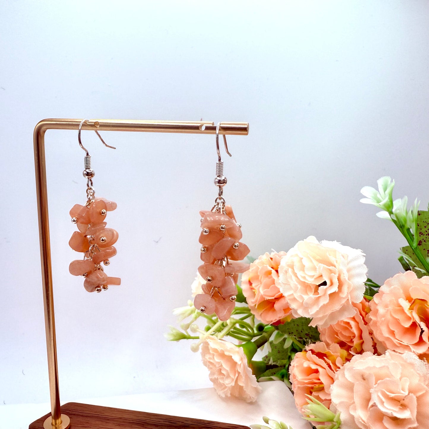 Crystal Chip Bunch Earrings
