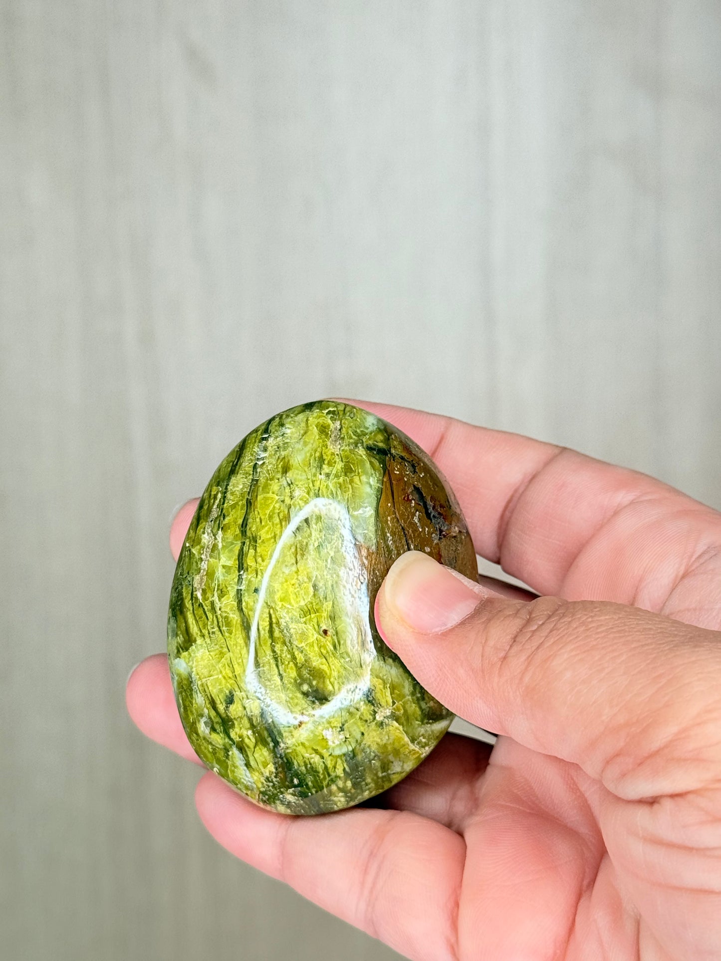Green Opal Palmstone – Mystical Crystal for Healing & Emotional Balance - Auralis Crystals
