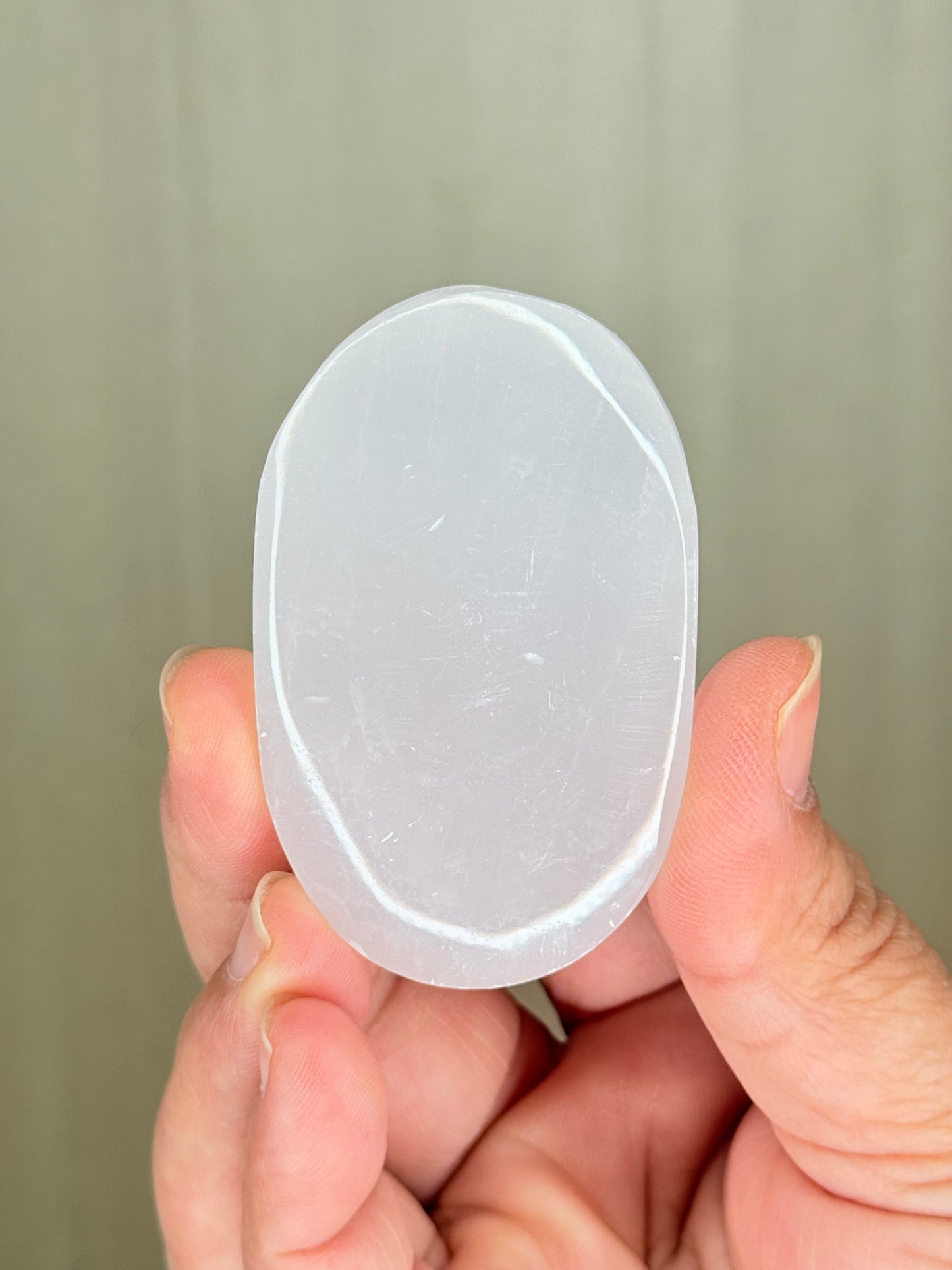Pink Mangano Calcite Palmstone – Mystical Crystal for Love & Emotional Healing - Auralis Crystals