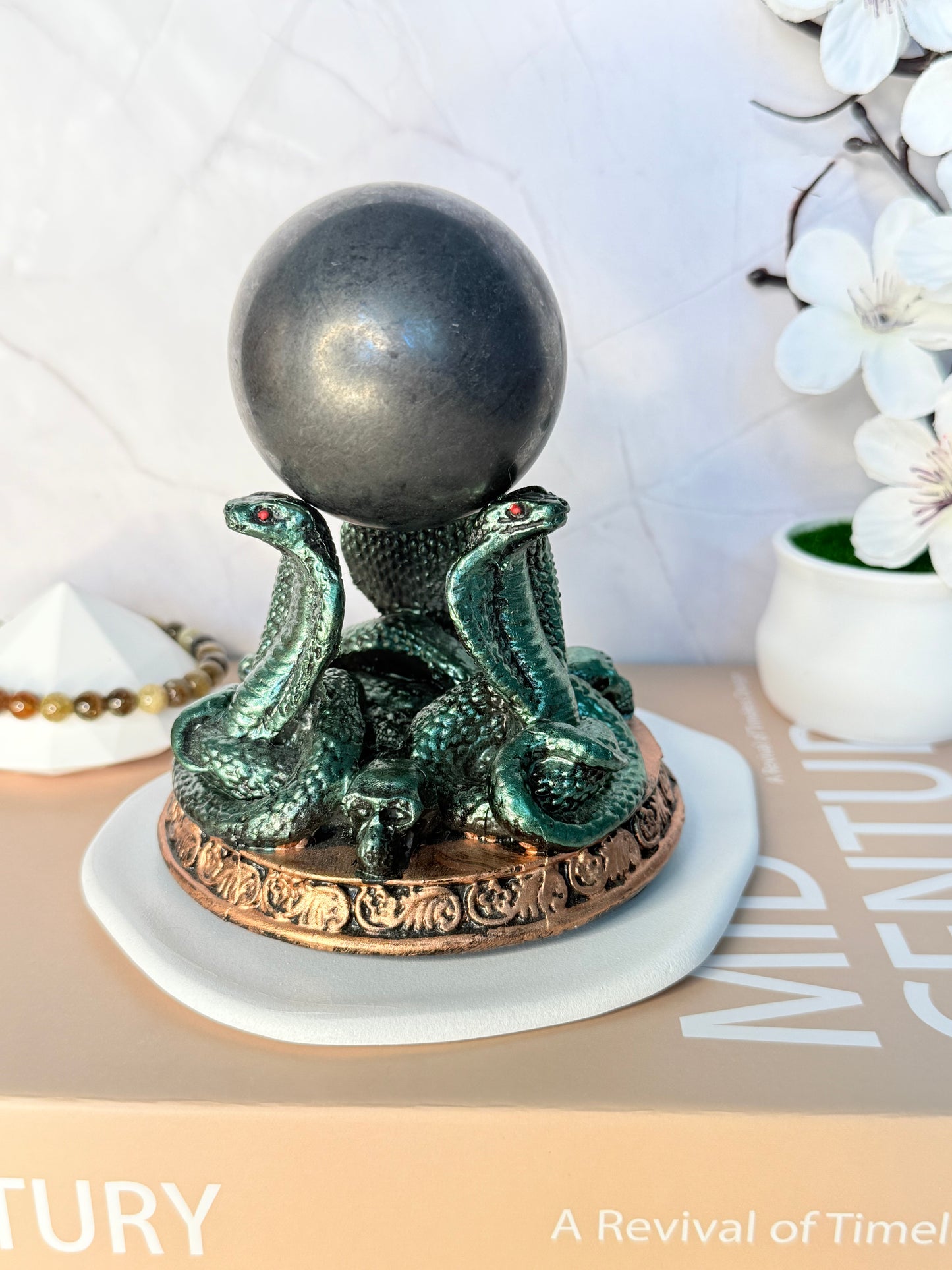 Crystal Sphere Holders – Gothic Display Stands - Auralis Crystals
