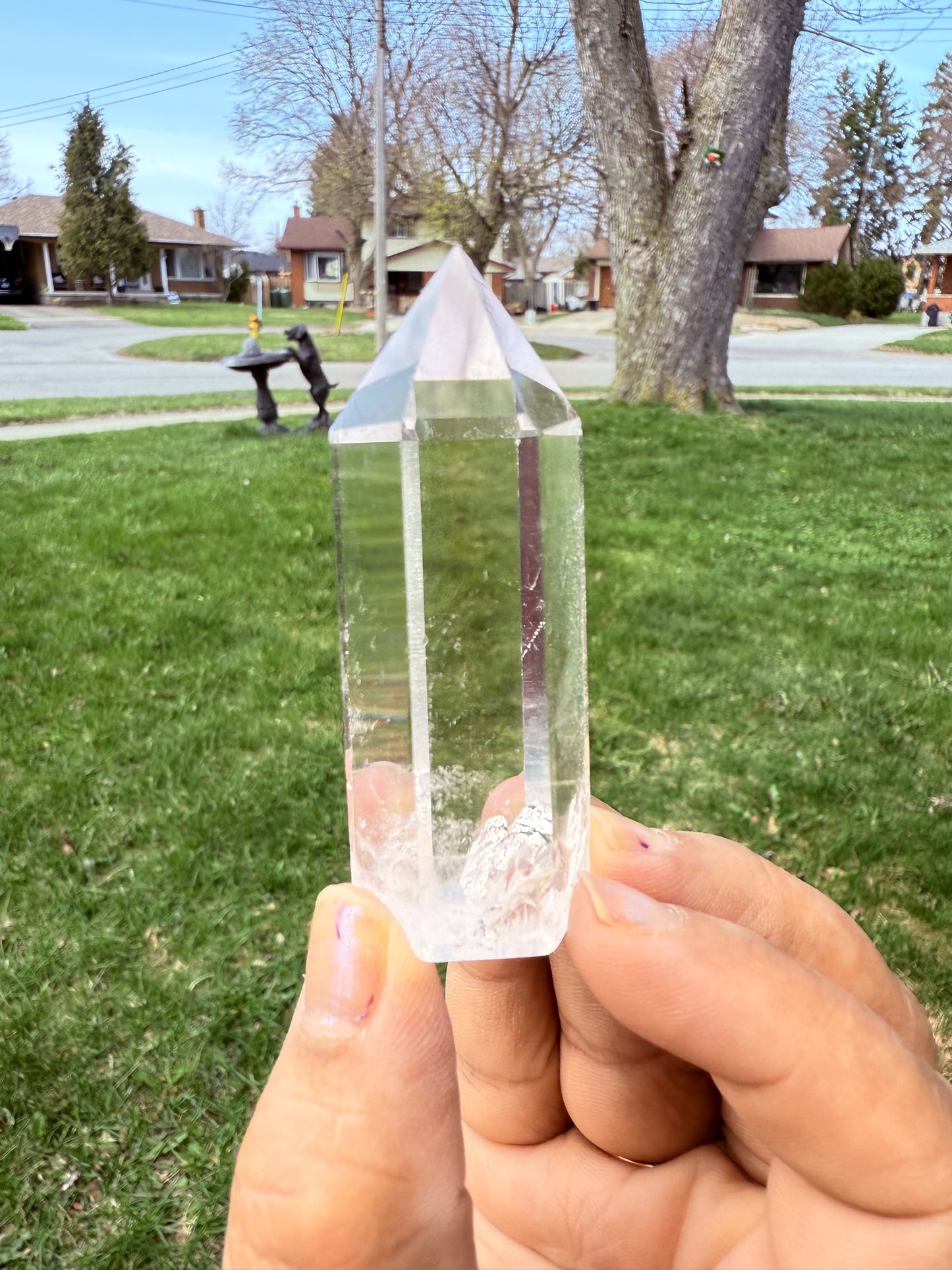 High Quality Clear Quartz Small Tower