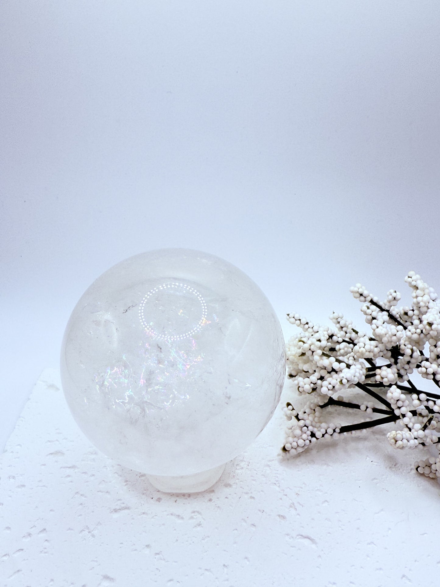 High Quality Clear Quartz Sphere with Rainbows