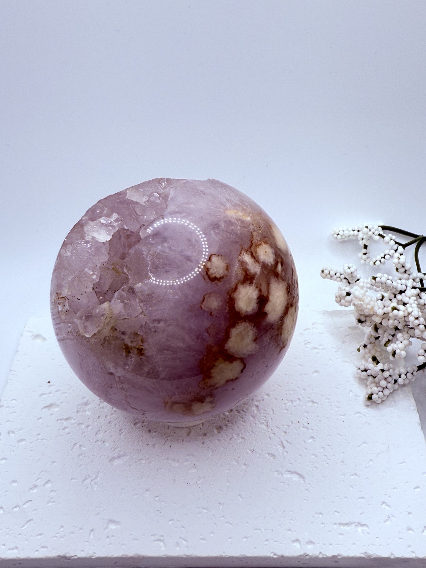 High Quality Pink Amethyst Flower Agate Sphere