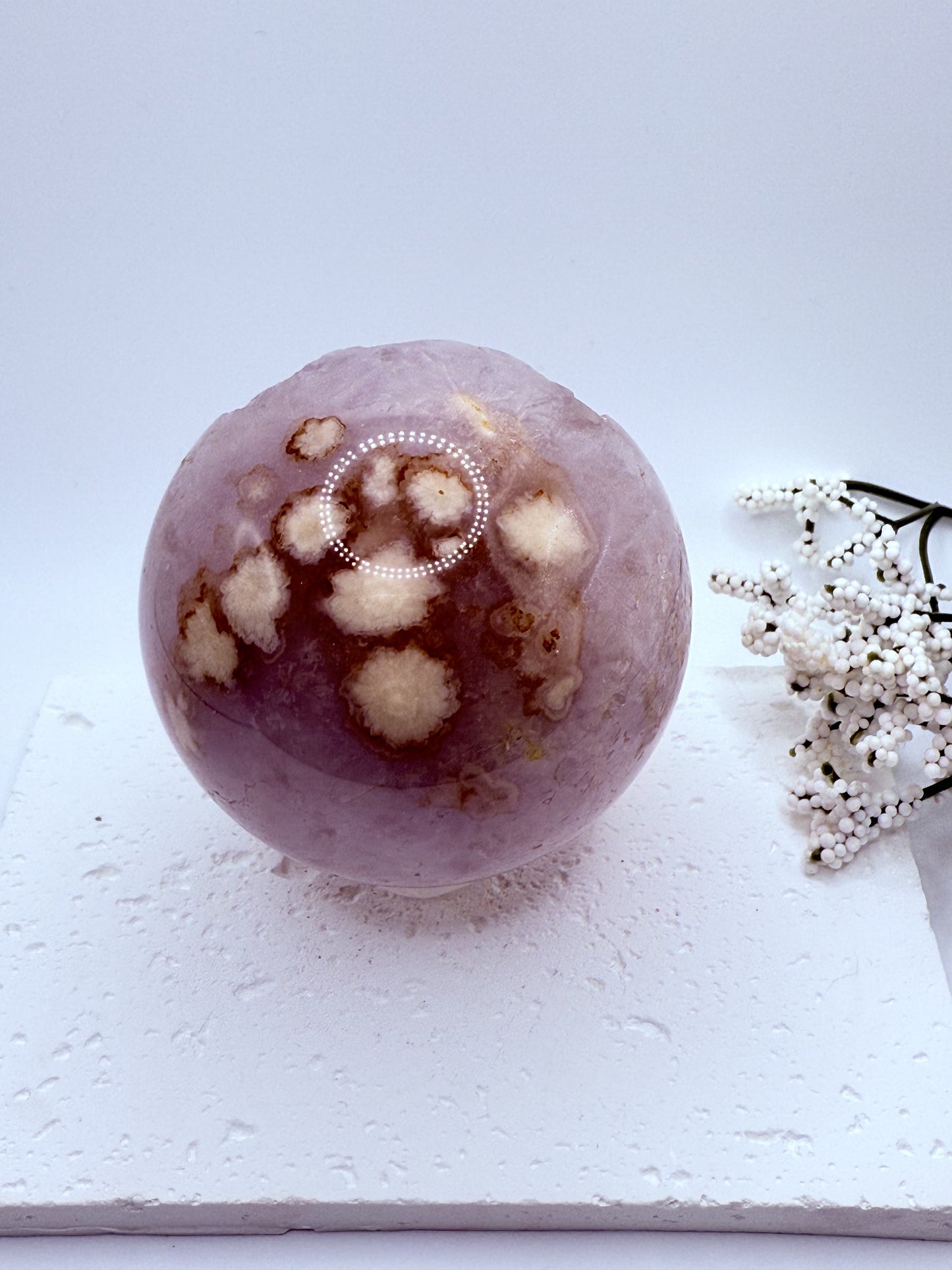 High Quality Pink Amethyst Flower Agate Sphere