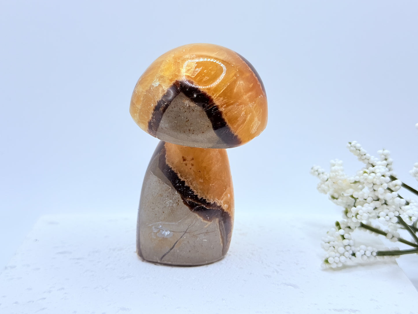 Serpentine Mushroom Carving