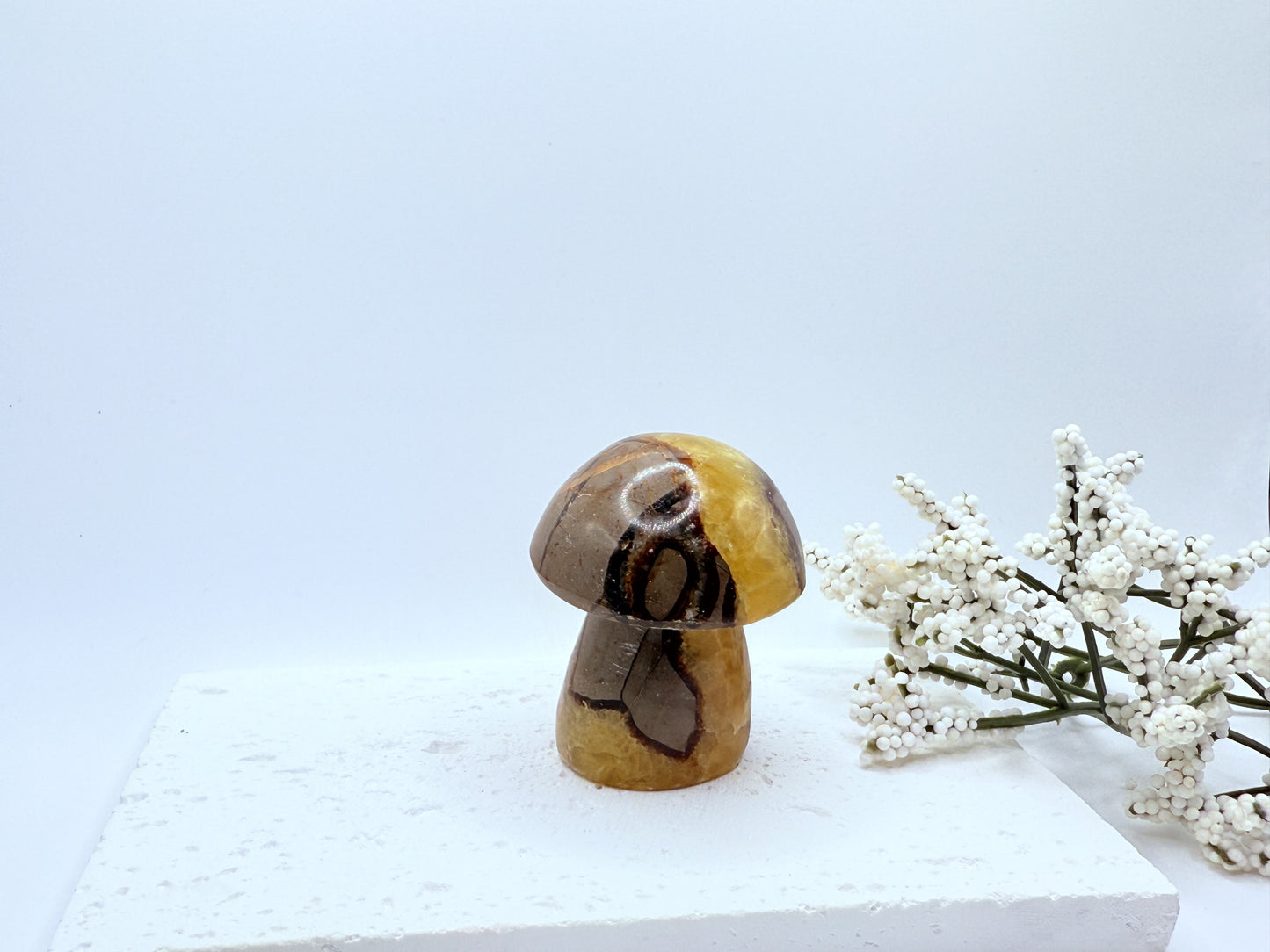 Serpentine Mushroom Carving