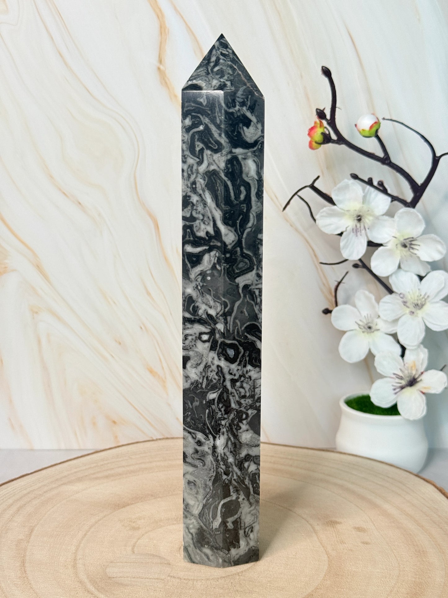 Picasso Jasper Tower | Creativity & Grounding | Crystal Point