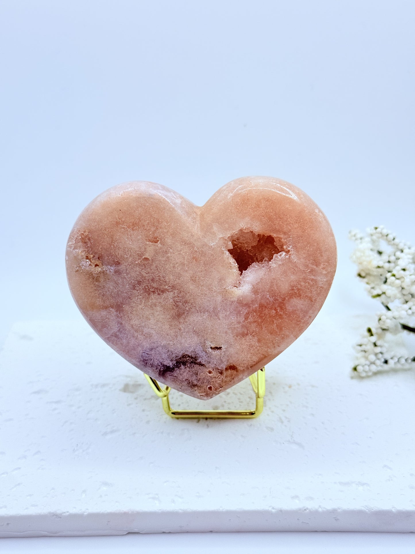 Small Pink Amethyst Heart