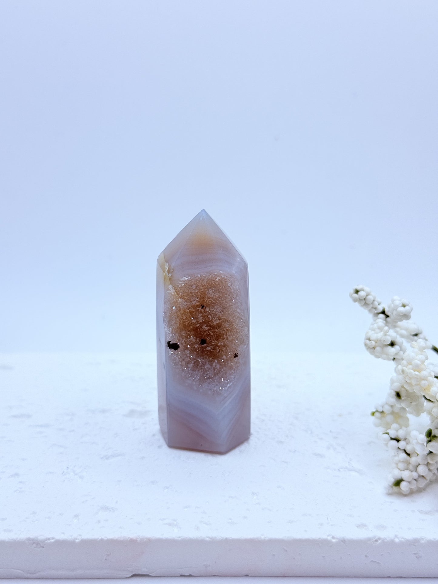 Grey Agate Small Tower