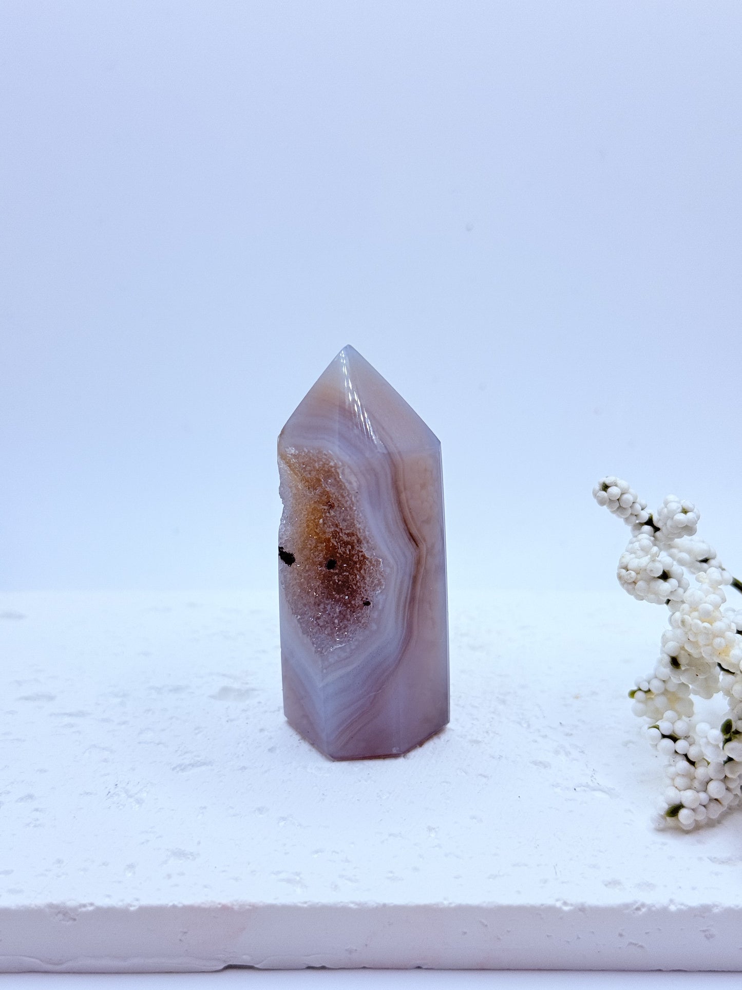 Grey Agate Small Tower