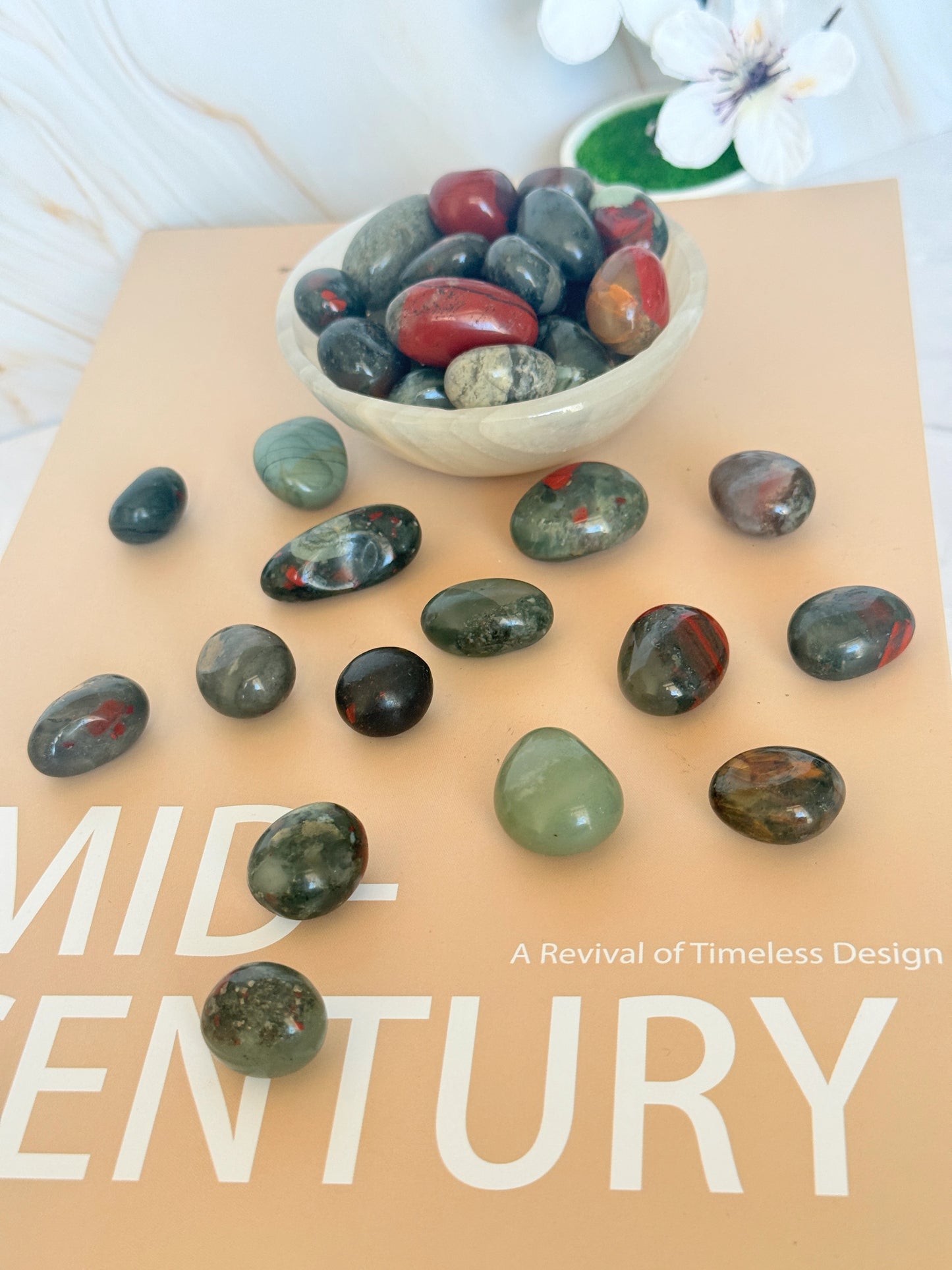 African Bloodstone Tumble | Stone of Strength & Vitality | South Africa