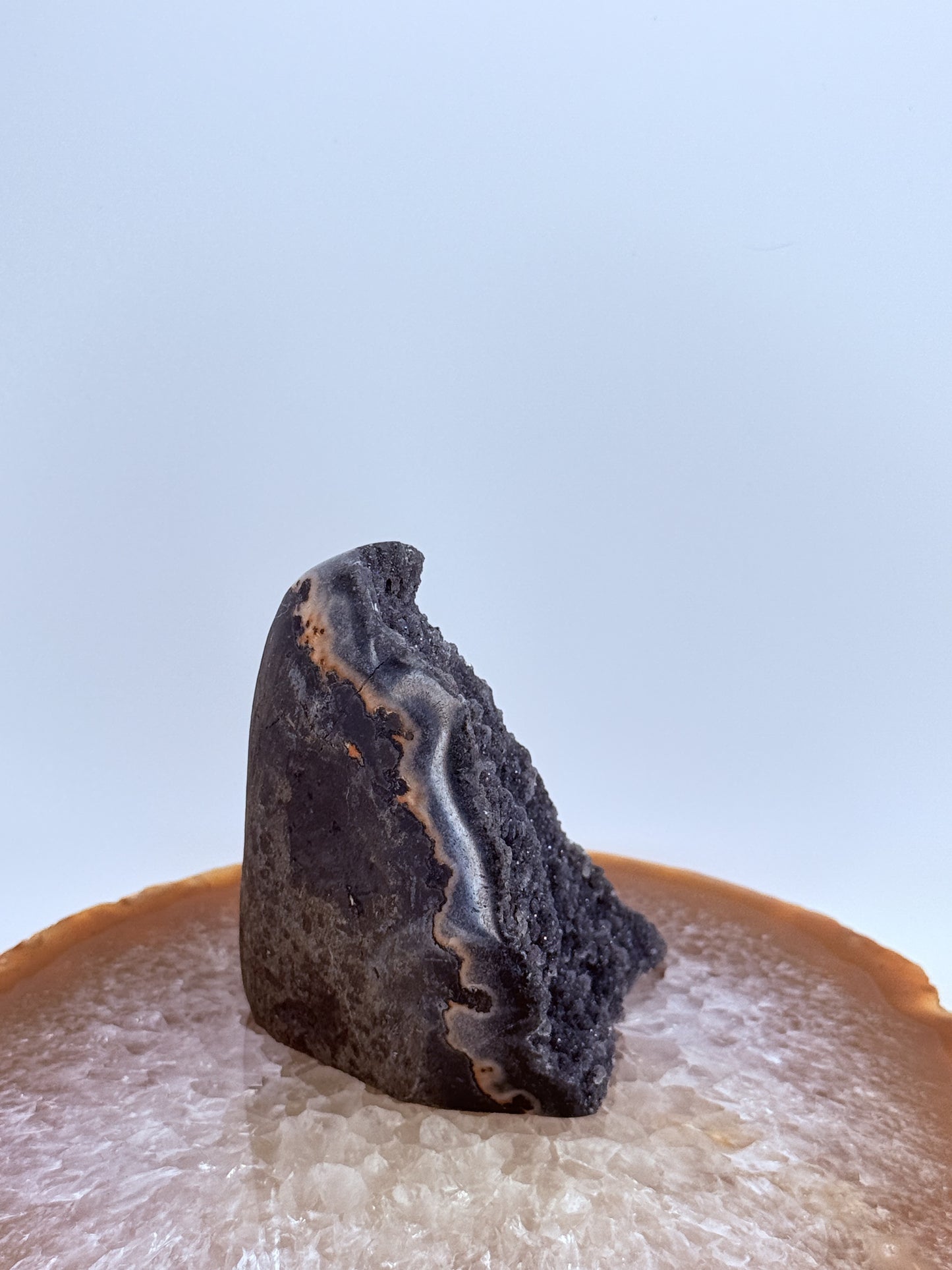Black Amethyst Cut Base Crystal — Natural Beauty, Powerful Energy