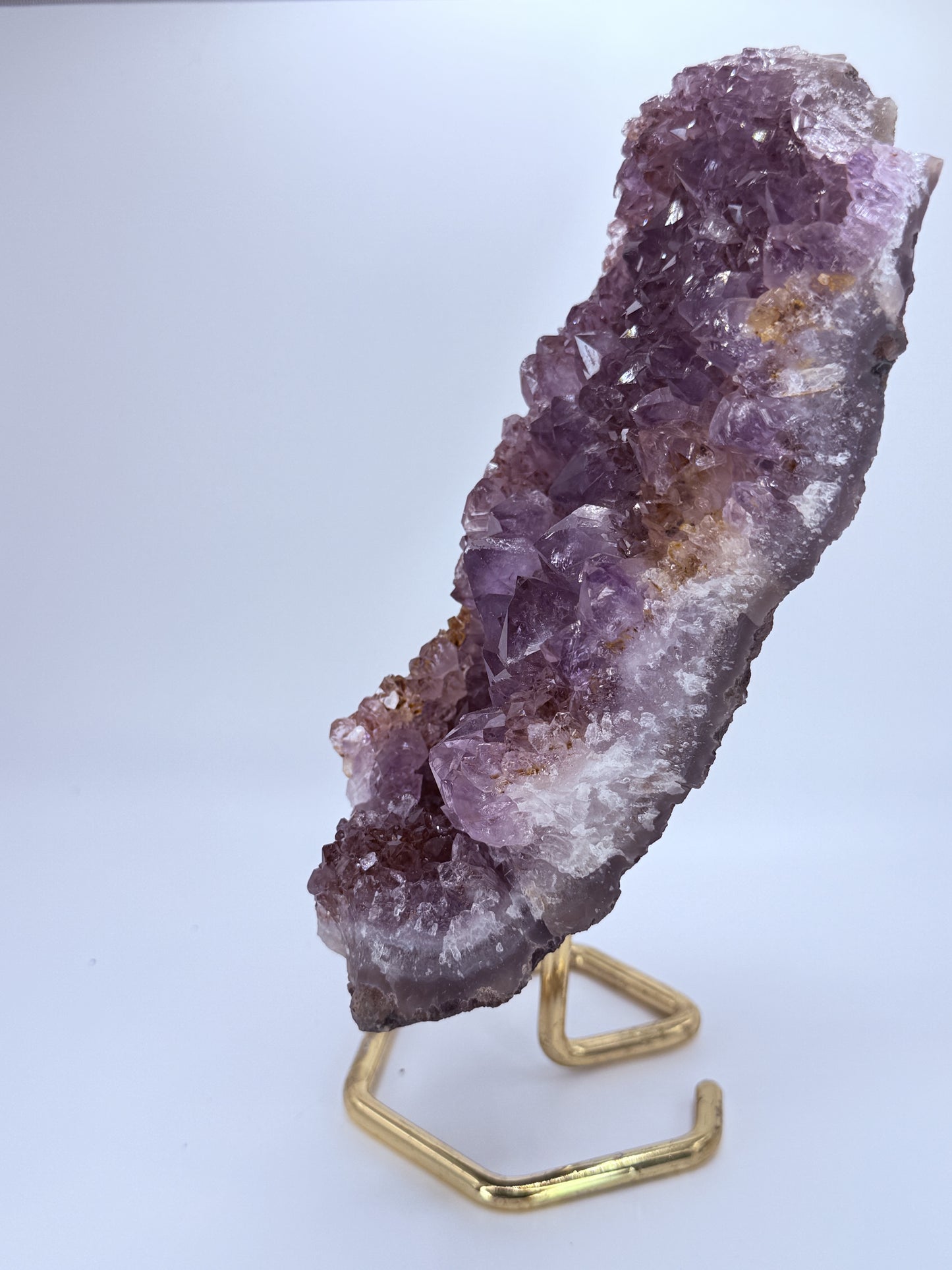 Amethyst & Ametrine Freeform Cluster on Stand | Natural Crystal for Clarity, Balance & Spiritual Transformation