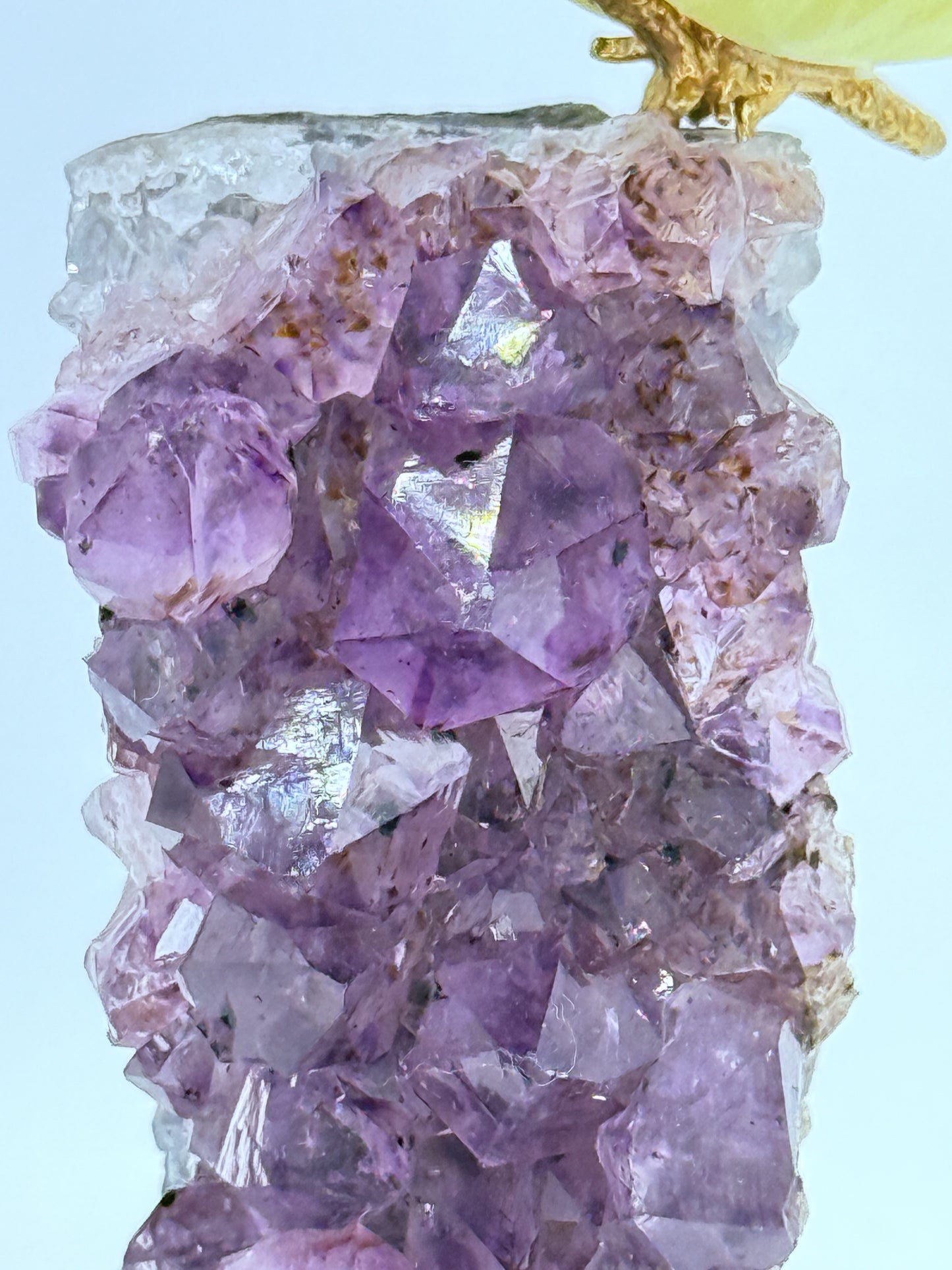 Amethyst Freeform with Butterfly | Crystal Symbol of Transformation & Peace | Natural Healing Stone Decor Gift