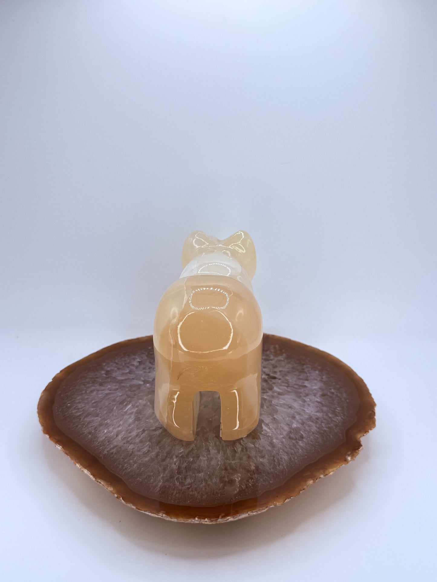 Banded Onyx Bear Carving | Natural Stone Totem for Strength, Protection & Balance