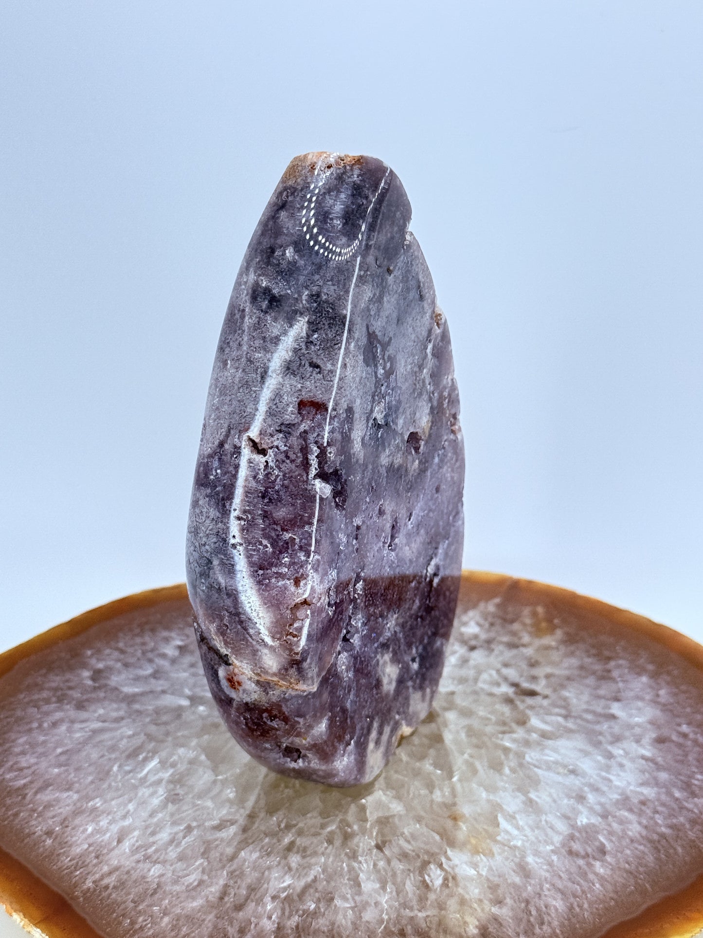 Pink Amethyst Flame Carving | Soothing Crystal for Love, Healing & Emotional Balance