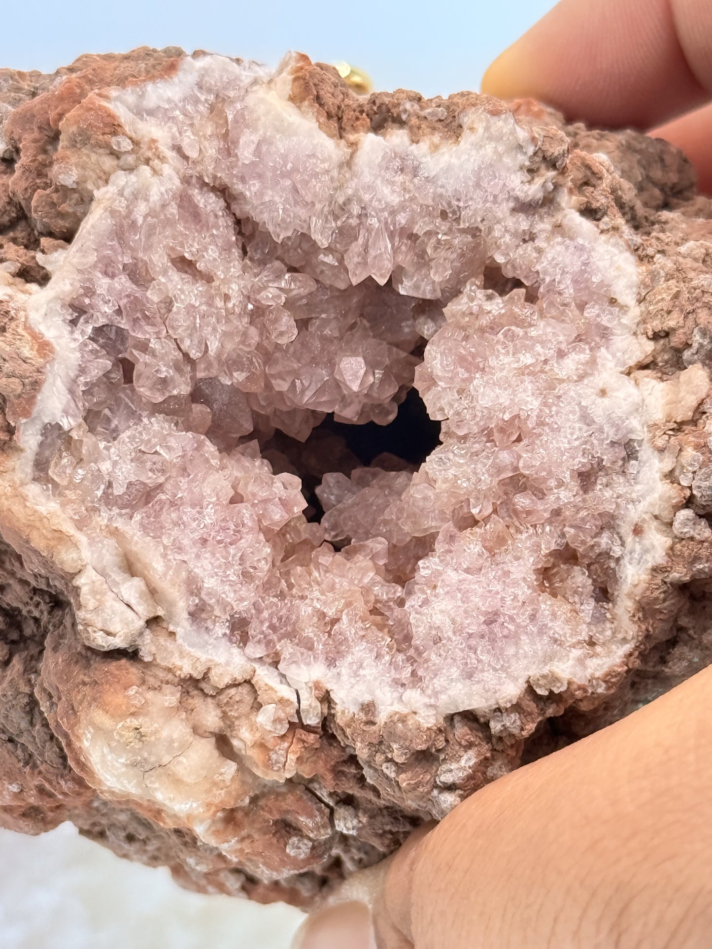 Pink Amethyst Geode from Argentina | Crystal for Love, Healing & Emotional Harmony