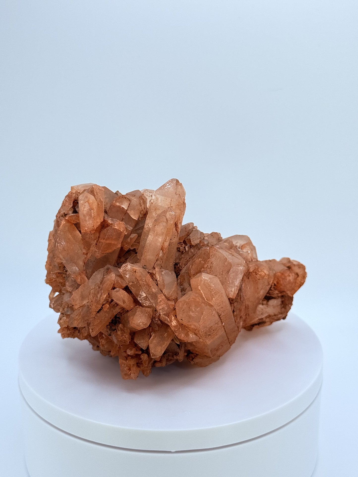 Tangerine Quartz Cluster – Raw Orange Crystal for Creativity, Passion & Manifestation | Natural Quartz from Brazil