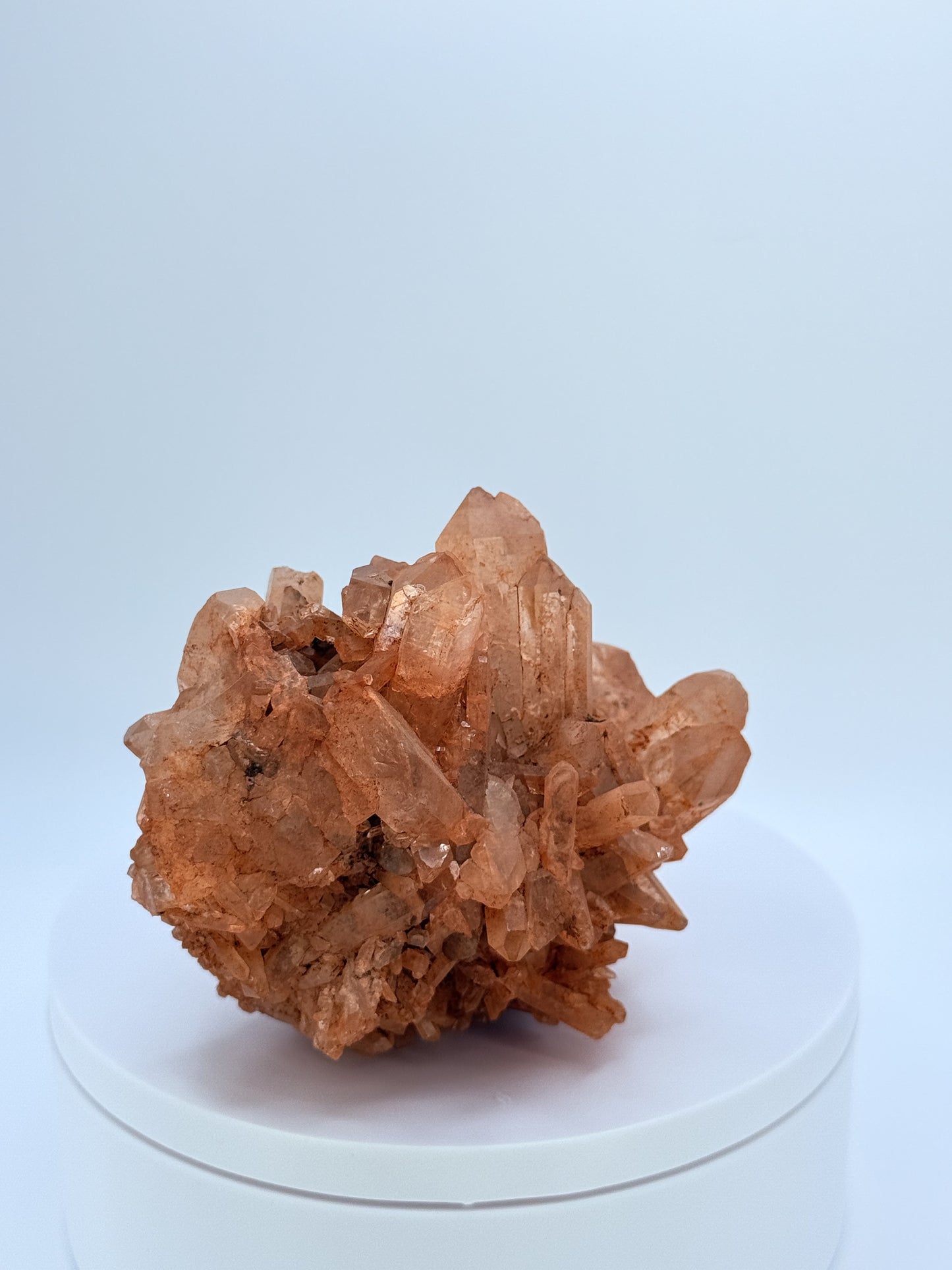 Tangerine Quartz Cluster – Raw Orange Crystal for Creativity, Passion & Manifestation | Natural Quartz from Brazil