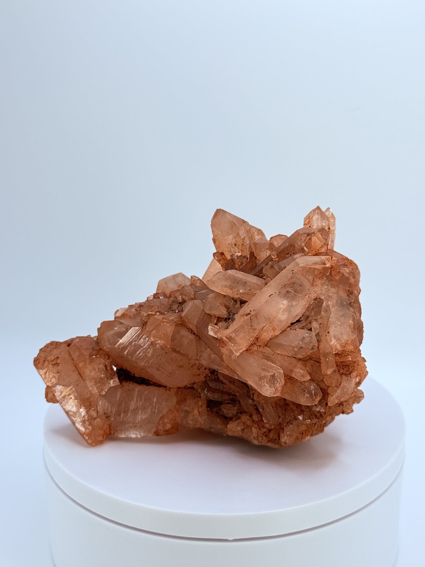 Tangerine Quartz Cluster – Raw Orange Crystal for Creativity, Passion & Manifestation | Natural Quartz from Brazil