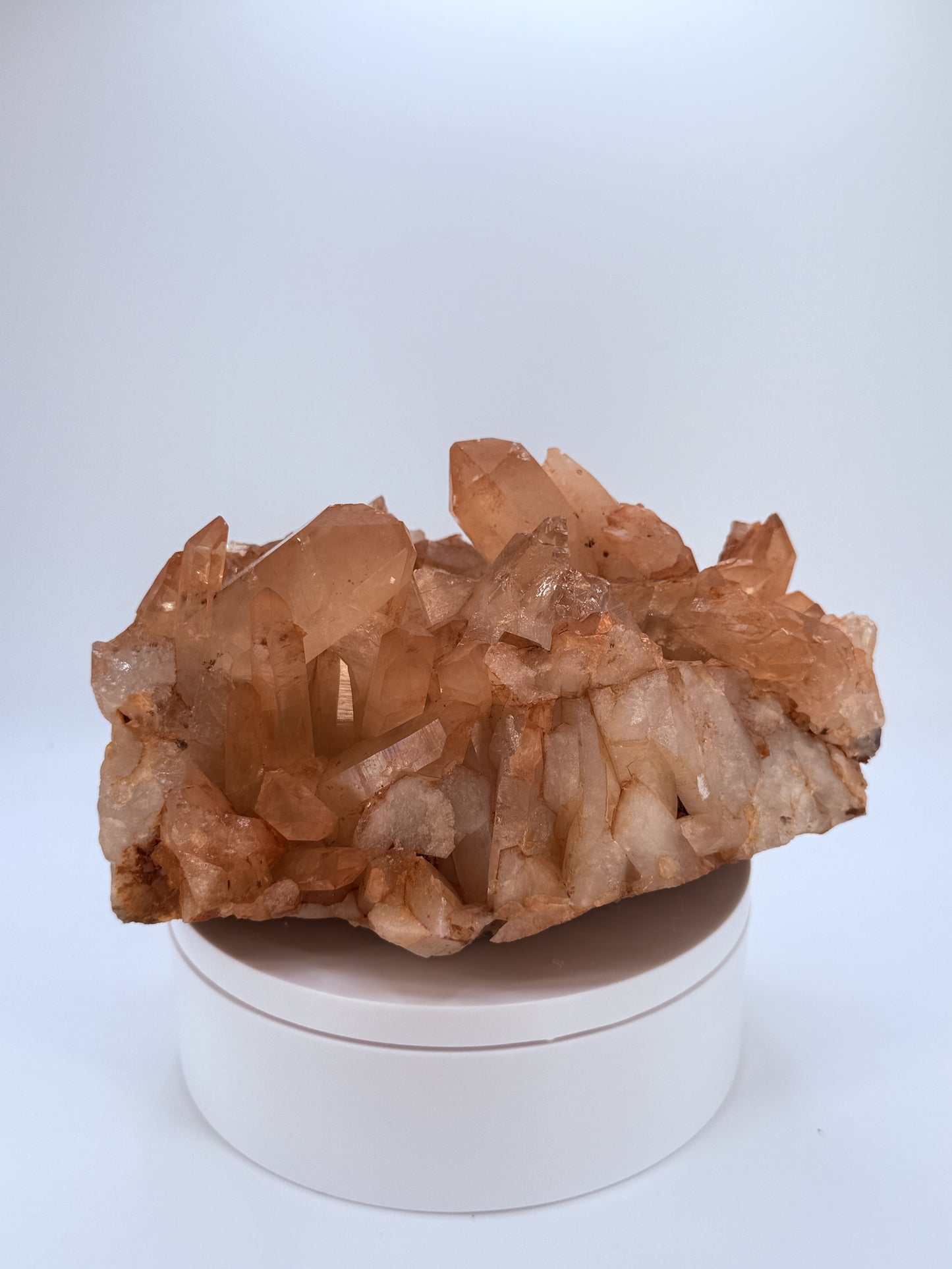 Tangerine Quartz Cluster – Raw Orange Crystal for Creativity, Passion & Manifestation | Natural Quartz from Brazil