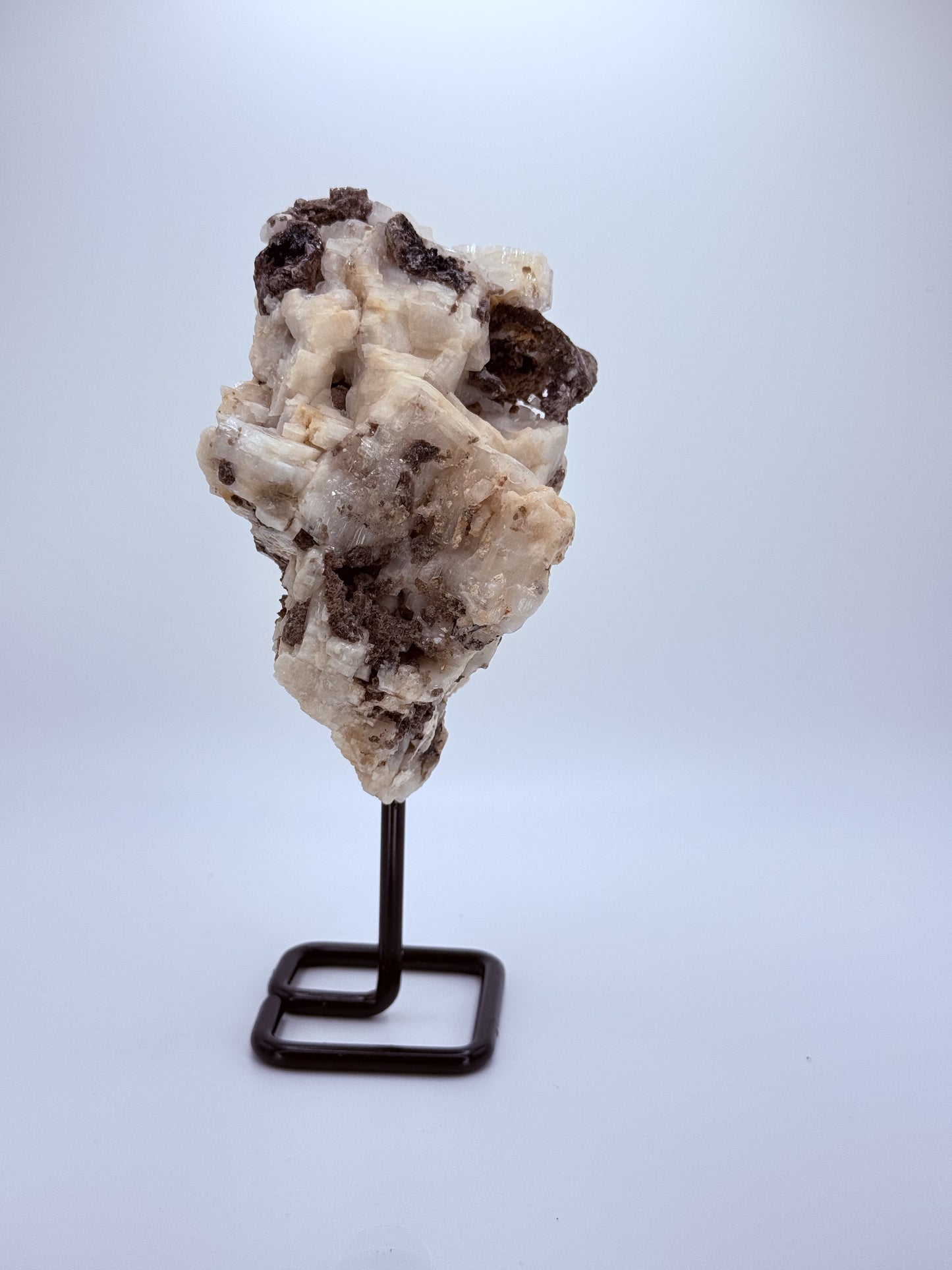 Black Tourmaline with Golden Mica on Matrix – Powerful Protection & Grounding Crystal | Handpicked Healing Stone for Strength & Energy Shielding