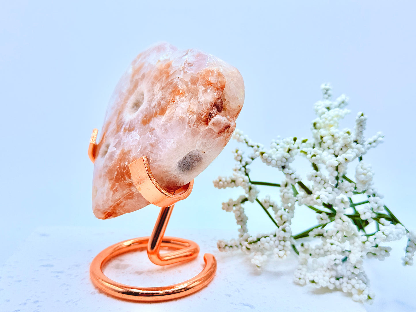 Pink Amethyst Heart 1
