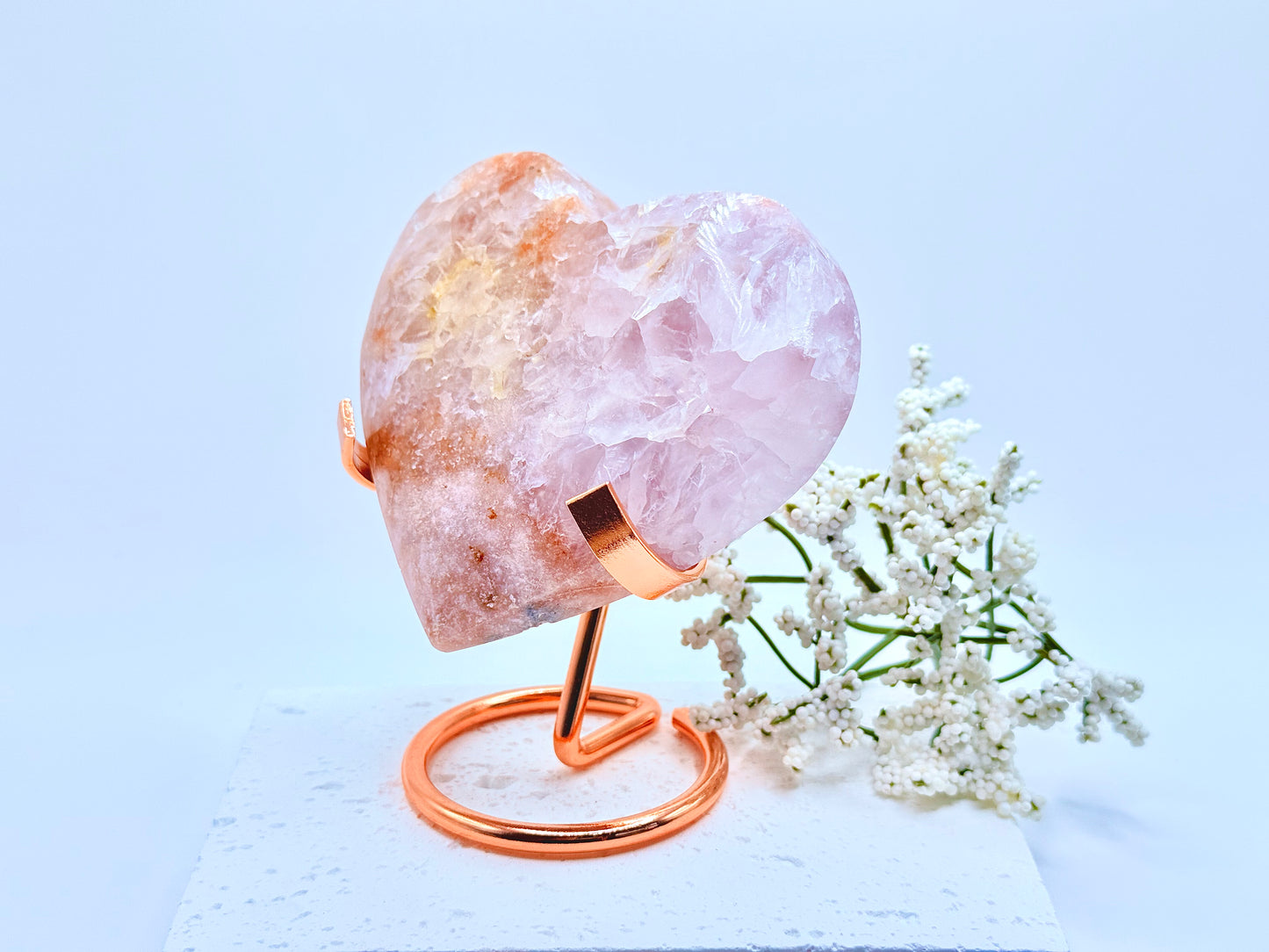 Pink Amethyst Heart 2