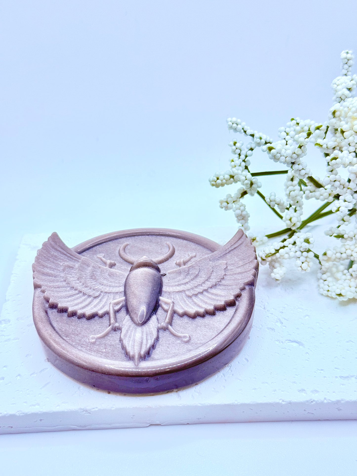 Silver Sheen Obsidian Carving