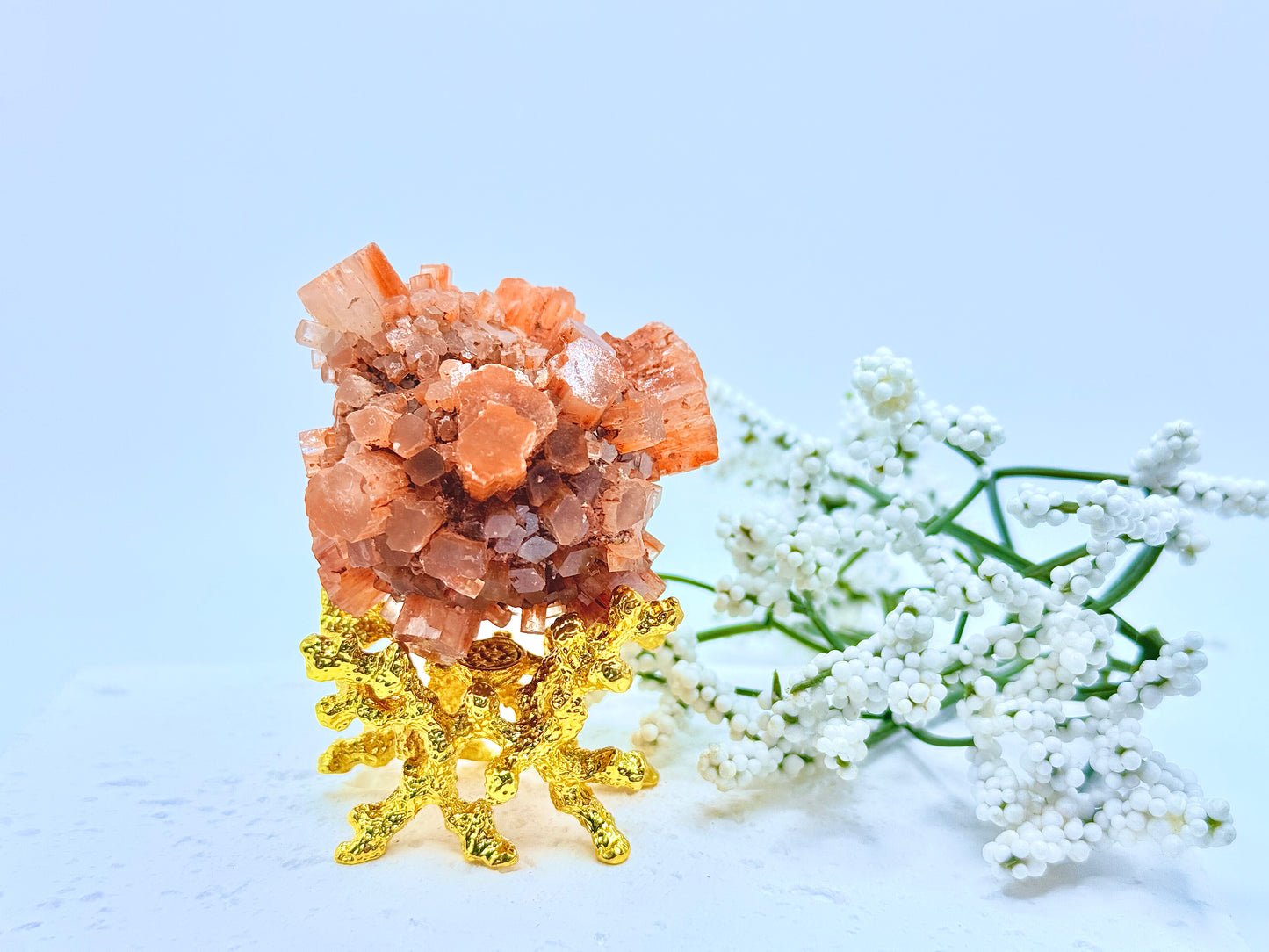 Brown Aragonite Sputnik Crystal Cluster