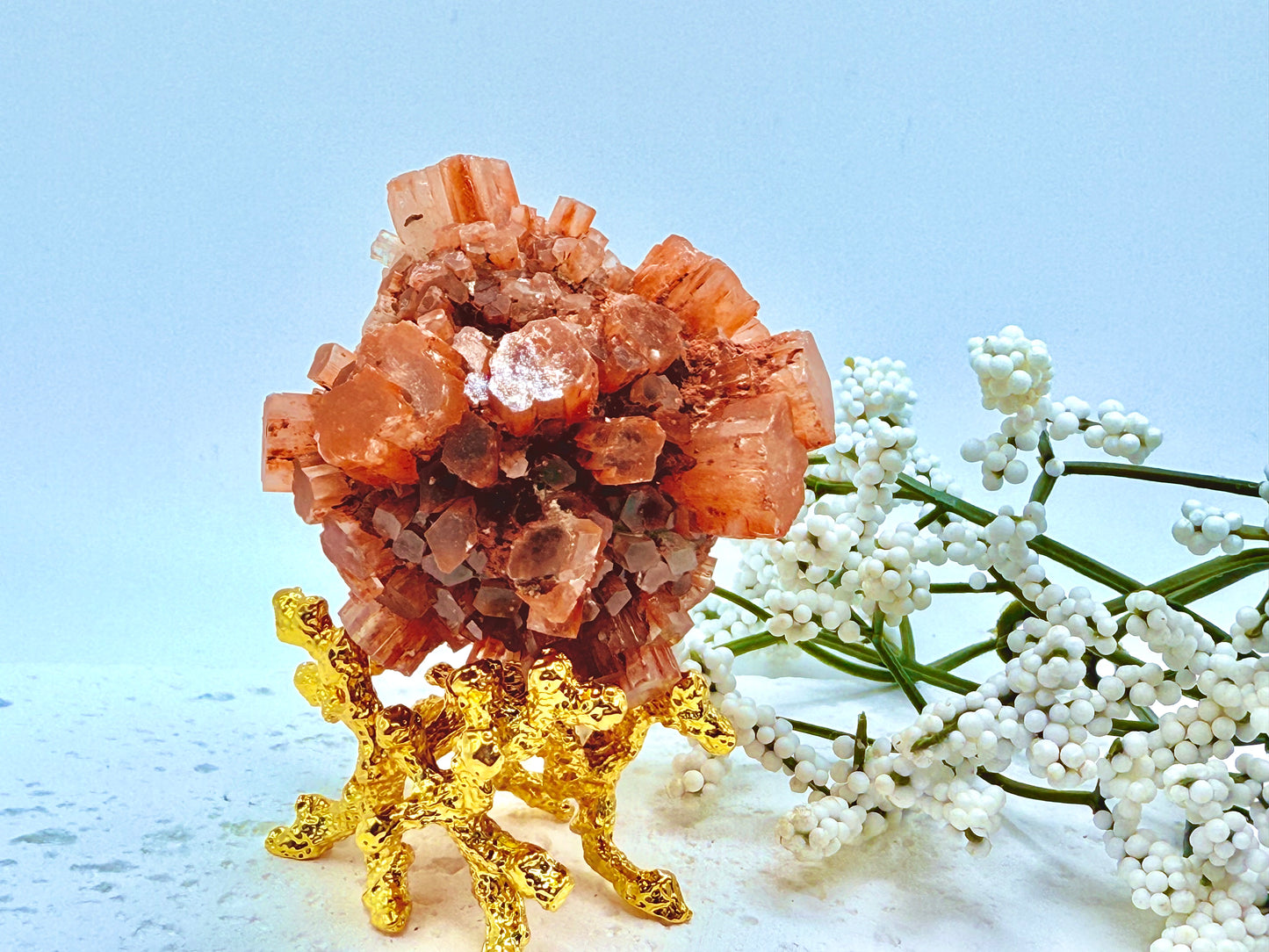 Brown Aragonite Sputnik Crystal Cluster
