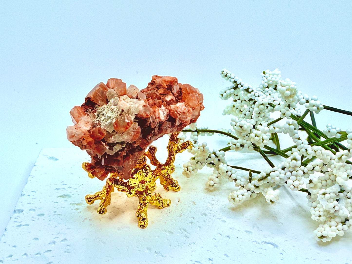 Brown Aragonite Sputnik Crystal Cluster