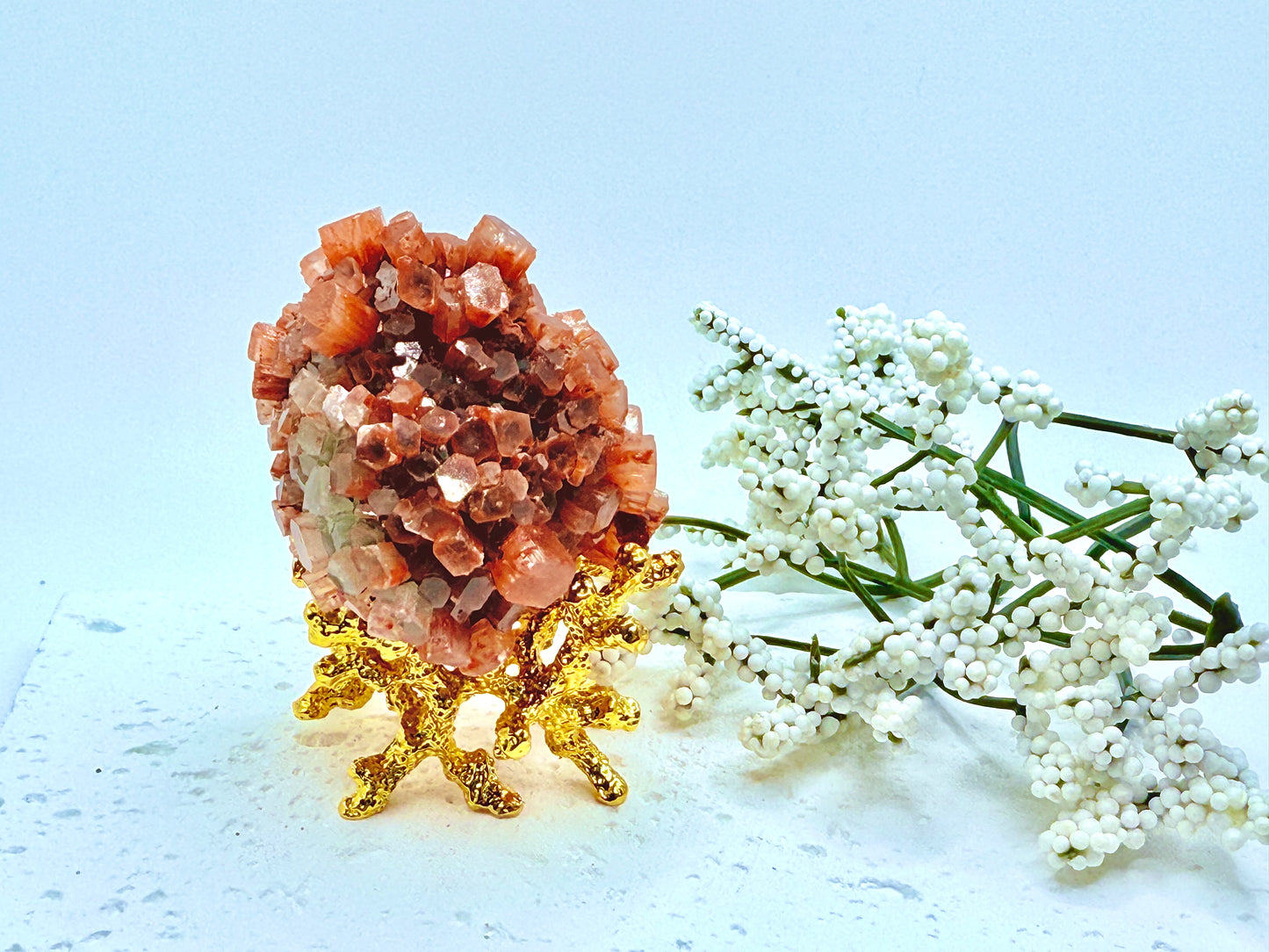 Brown Aragonite Sputnik Crystal Cluster
