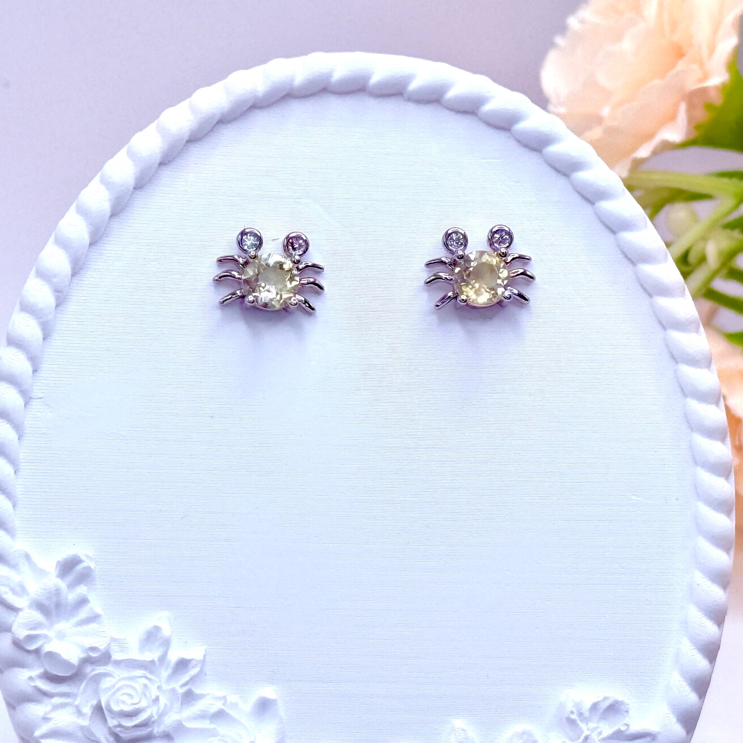 925 Citrine Earrings