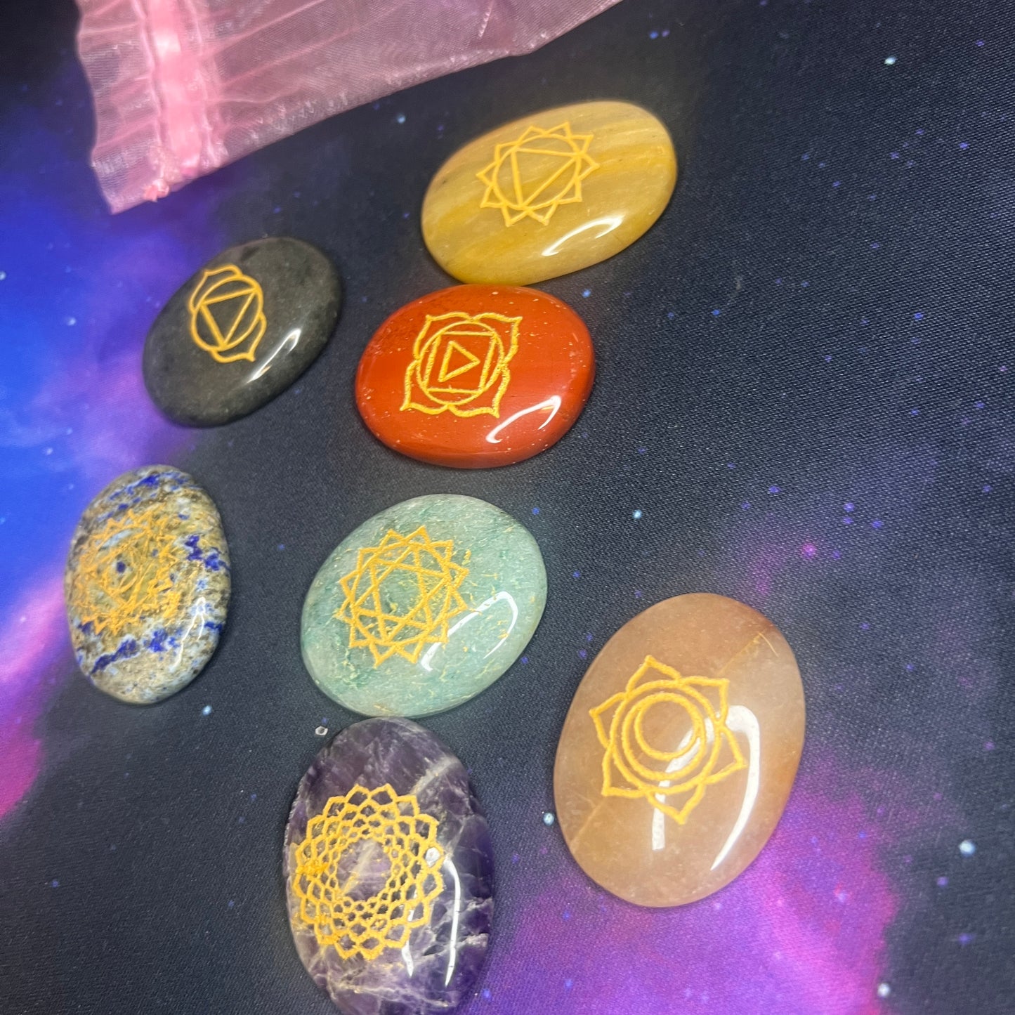 Seven Chakra Tumble Set