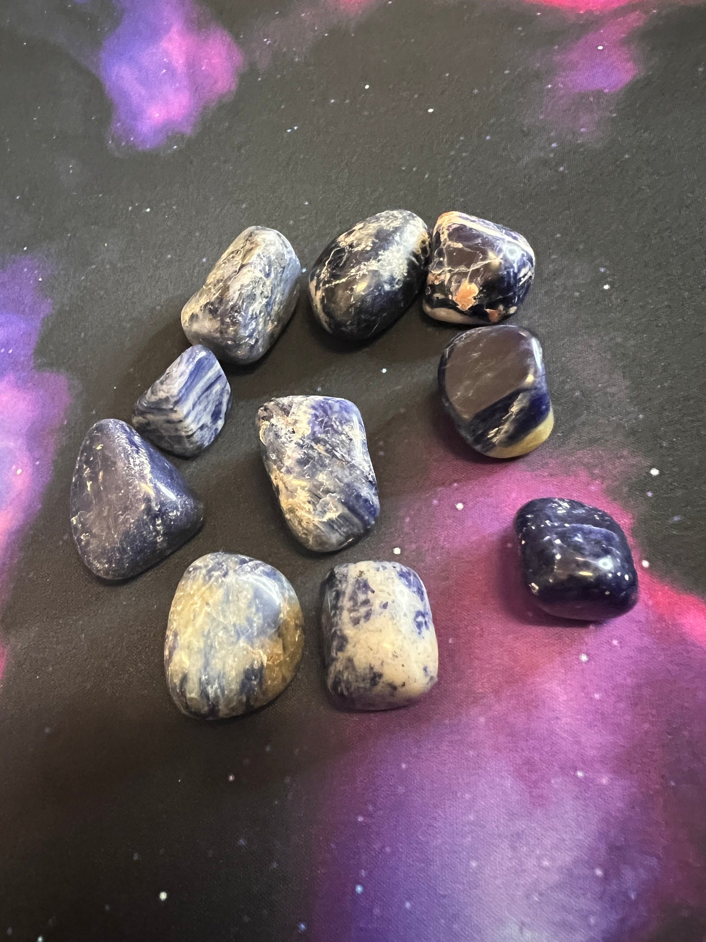 Blue Sodalite Tumbles Set