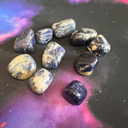 Blue Sodalite Tumbles Set