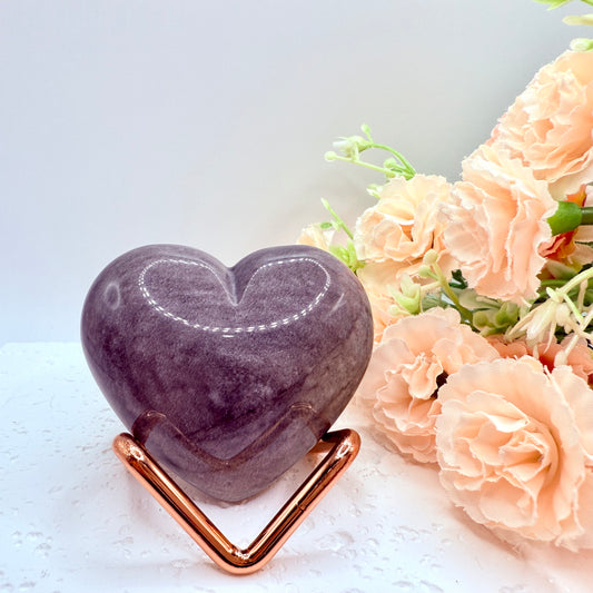 Silver Sheen Obsidian Hearts