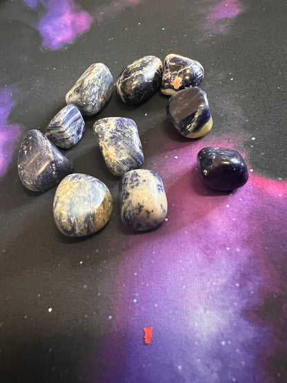 Blue Sodalite Tumbles Set