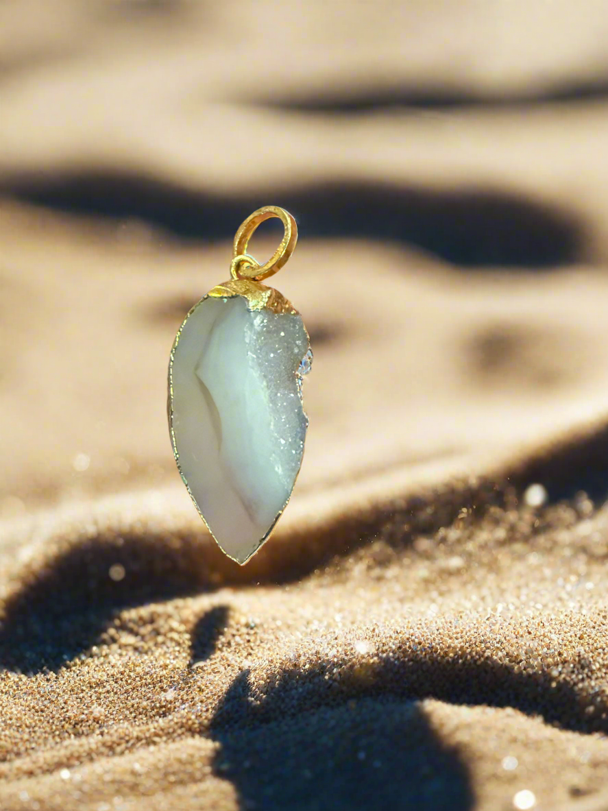 Agate Druzy Pendent