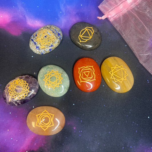 Seven Chakra Tumble Set