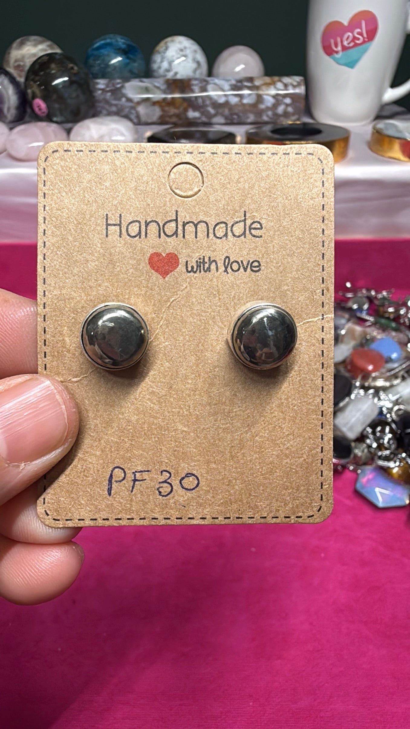 Pyrite Stud Earrings