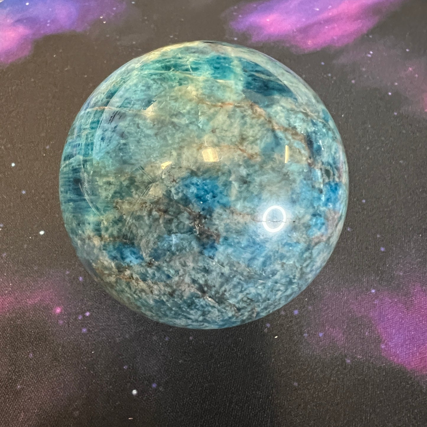 Blue Apatite Sphere Medium Size