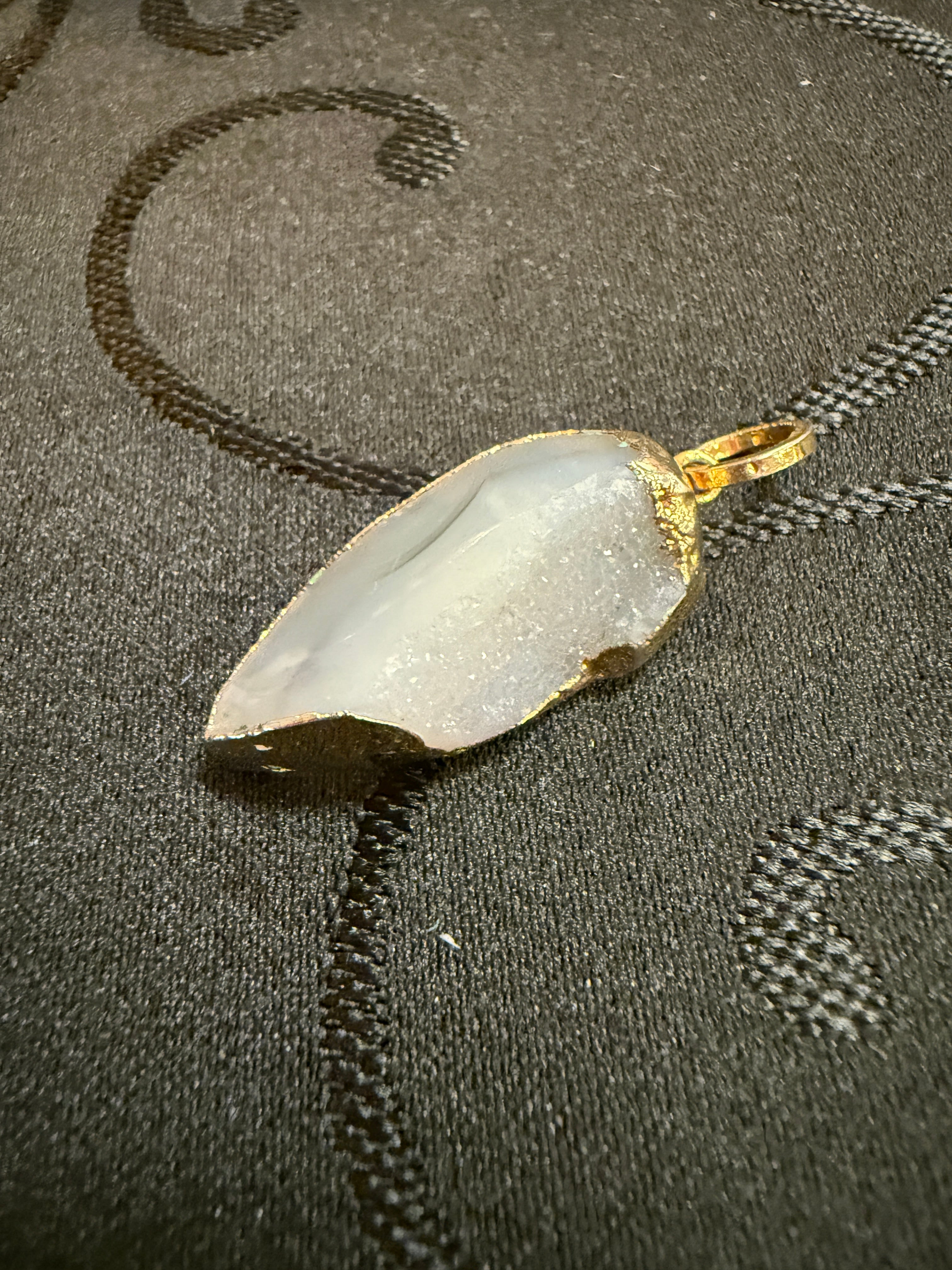 Agate Druzy Pendent