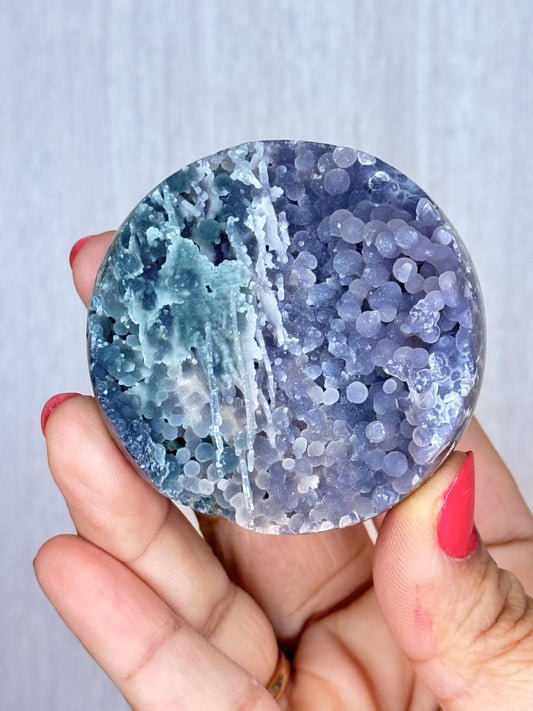 Grape Agate Sphere – Botryoidal Purple Chalcedony from Indonesia | Handpicked Collector Crystal