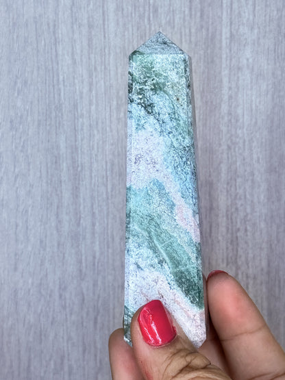 Unicorn Jasper Obelisk – Polished Jasper Tower | Handpicked Colorful Grounding Stone - Auralis Crystals